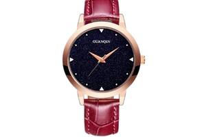 Часы Guanqin GS19051 CL Gold-Blue-Bordo (GS19051GBlBor)