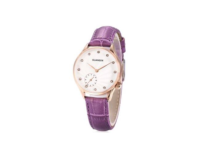 Часы Guanqin GS19052 CL Gold-White-Purple (GS19052GWP)