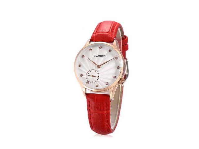 Часы Guanqin GS19052 CL Gold-White-Red (GS19052GWR)