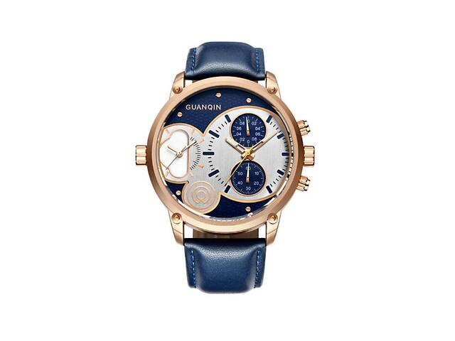 Часы Guanqin GS19087 CL Gold-Blue-Blue (GS19087GBlBl)