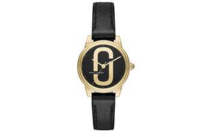 Часы Marc Jacobs Corie Gold Case Black Leather Ladies Watch 28mm MJ1580
