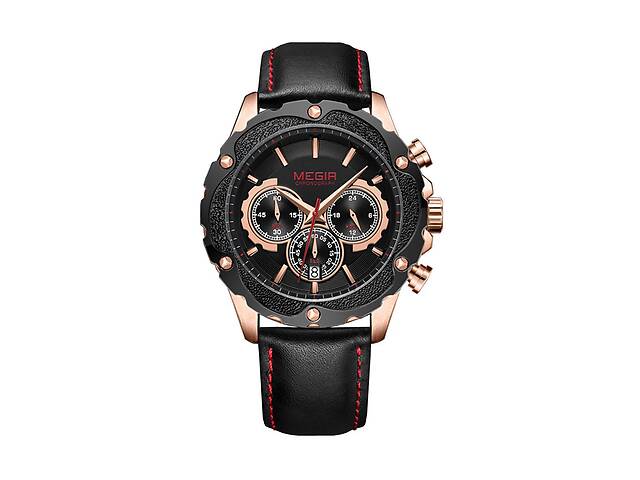 Часы Megir Gold Black MG2070 (ML2070GRE-BK-1N0)