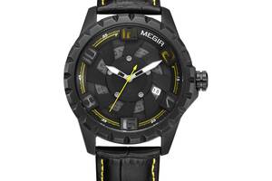 Часы Megir MG1074 Black Yellow (ML1074G-BK-1N13)