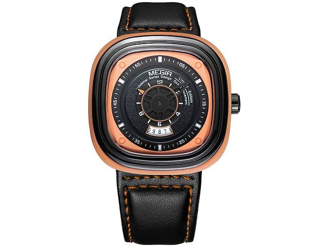 Часы Megir MG2027 Orange Black (ML2027G-BKOE-1N11)