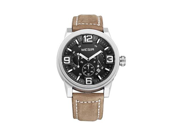 Часы Megir Silver Black Brown MG3010 (ML3010GBN-1)