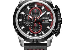 Часы Megir Silver Black MG2062 (ML2062GS-BK-1)