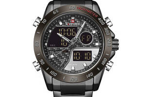 Часы мужские наручные Naviforce Dnipro NF9171 Black-Gray NF9171 B/GY/B (15217-hbr)