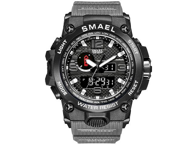 Часы наручные мужские Smael 1545D Gray (15164-hbr)