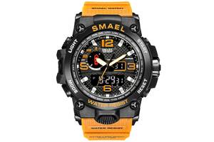 Часы наручные мужские Smael 1545D Orange (15162-hbr)