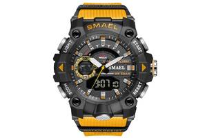 Часы наручные мужские Smael 8040 Orange (15158-hbr)