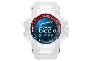 Часы наручные Smael 8082 White Red & Blue (15202-hbr)