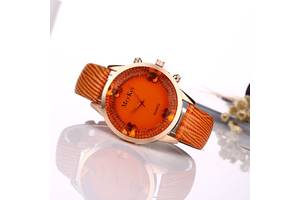 Часы наручные женские Quartz orange (hub_mjipa1)