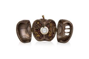 Часы настольные Veronese в стиле Стимпанк Яблоко 8х8х9 см фигурка в подарочной коробке 177646 Купи уже