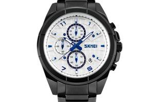 Часы Skmei 9109 Black White Dail BOX (9109BOXBKW)