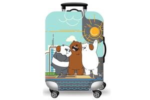 Чехол для чемодана Turister City Bears L Разноцветный (Stb_189L)