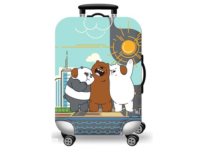 Чехол для чемодана Turister City Bears M Разноцветный (Stb_188M)