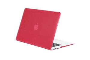 Чехол-накладка Epik Matte Shell Apple MacBook Pro touch bar 15 2016/18 A1707 / A1990 Красный / Wine red