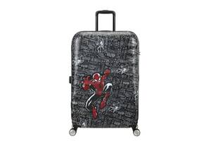 Валіза 77 См American Tourister WAVEBREAKER DISNEY SPIDERMAN SKETCH 77x52х29 31C*07008