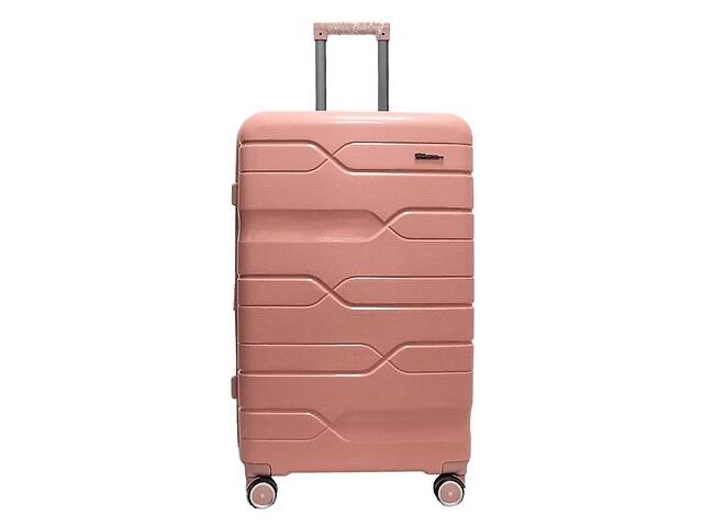 Чемодан большой L полипропилен Milano bag 0306 76×49×31см 82л Розовый