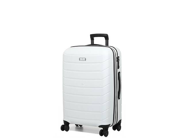 Чемодан дорожный Snowball 61303 Cologne M 59,5 л 66х42x24 см Белый