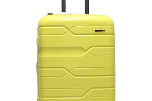 Чемодан средний M полипропилен Milano bag 0306 65×42×28см 56л Желтый