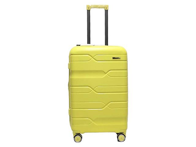 Валіза середня M поліпропілен Milano bag 0306 65×42×28см 56л Жовтий