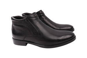 Ботинки мужские Cosottinni черные натуральная кожа 345-22ZH 45