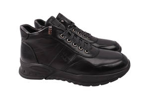 Ботинки мужские Roberto Paulo черные натуральная кожа 612-22ZHC 45