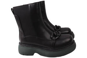 Ботинки женские Brocoly черные натуральная кожа 356-22ZHC 41