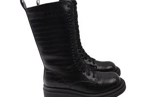 Ботинки женские Oeego черные натуральная кожа 125-22ZHC 37