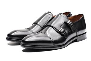 Чоловічі туфлі монки 'Сандерленд' TANNER 39 Чорні