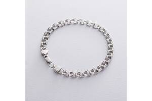 Мужской серебряный браслет (гарибальди 0.8 см) ро0217413 Оникс 22