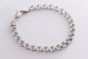Мужской серебряный браслет (гарибальди) р0217511 Оникс 22