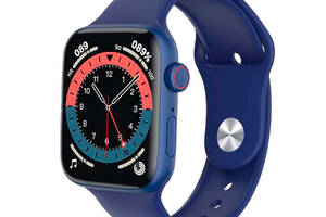 Cмарт часы с беспроводной зарядкой XPRo X22 PRO smart watch 1.75' Синие (X22 PRO_1155)