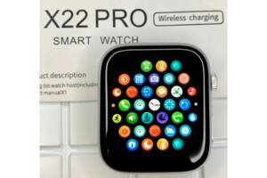 Cмарт Часы XPRo X22 PRO smart watch 1.75' с беспроводной зарядкой синие (X22 PRO_1155)