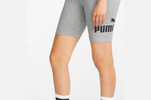 Cпортивные шорты Puma ESS Logo Short Leggings Light Gray Heather Серый L (84834704)