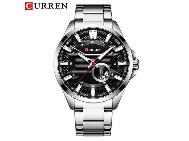 Curren 8372 Silver-Black