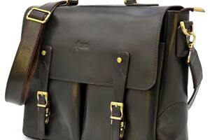 Деловой мужской портфель из натуральной кожи RDС-3960-4lx TARWA темно-коричневый