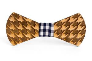 Деревянная галстук бабочка Gofin Коричневый Gbd-383