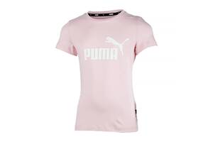 Детская Футболка Puma ESS Logo Tee Розовый 104 (58702982 104)