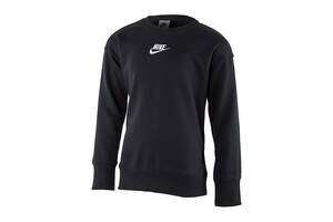 Детская Кофта Nike G NSW CLUB FLC BF CREW LBR Черный 137-147 (7dDD7473-010 137-147)