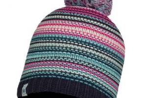 Детская шапка Buff Junior Knitted & Polar Hat Amity One Size Голубой-Розовый