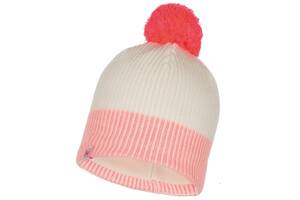 Детская шапка Buff Junior Knitted & Polar Hat Audny One Size Белый-Розовый