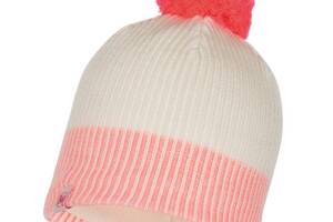 Детская шапка Buff Junior Knitted & Polar Hat Audny One Size Белый-Розовый