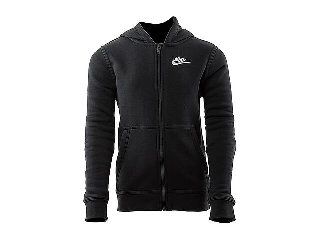 Детская Толстовка Nike B NSW HOODIE FZ CLUB Черный 122-128 (7dBV3699-010 122-128)