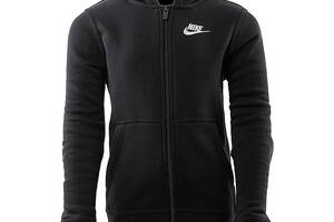 Детская Толстовка Nike B NSW HOODIE FZ CLUB Черный 128-137 (7dBV3699-010 128-137)