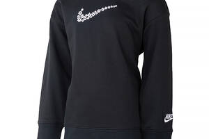 Детская Толстовка Nike G NSW FT BF CREW Черный S (DM8210-010 S)