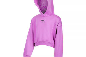 Детское Худи Nike G NSW AIR CROP HOODIE Фиолетовый L (DX5008-532)