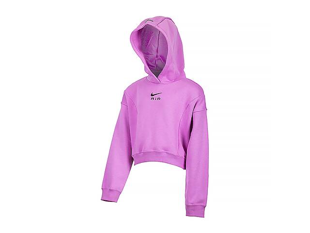 Детское Худи Nike G NSW AIR CROP HOODIE Фиолетовый L (DX5008-532)