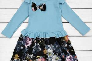 Детское платье Dexter`s с крылышками и бантиком daniel 110 см голубой темно-синий (13133122418)